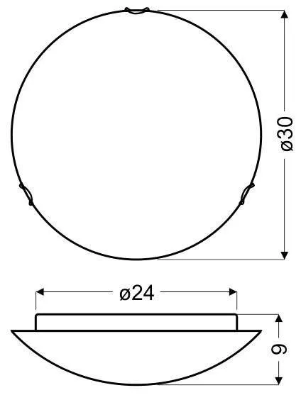 Stropná lampa Marmo E27