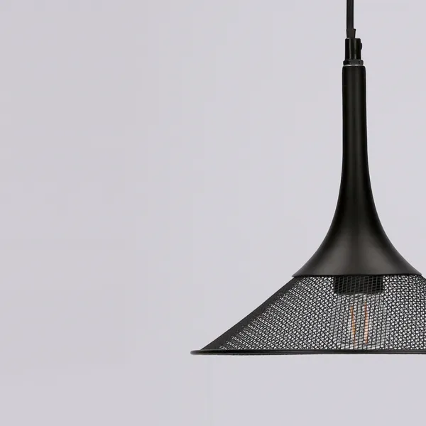 Závesná lampa čierna 25 cm Kiruna S Ledea