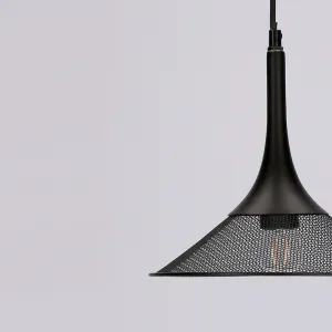 Závesná lampa čierna 25 cm Kiruna S Ledea