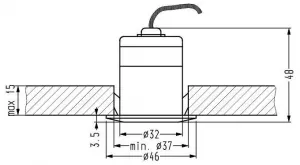 Stropné svietidlo Sh-14 IP65 LED