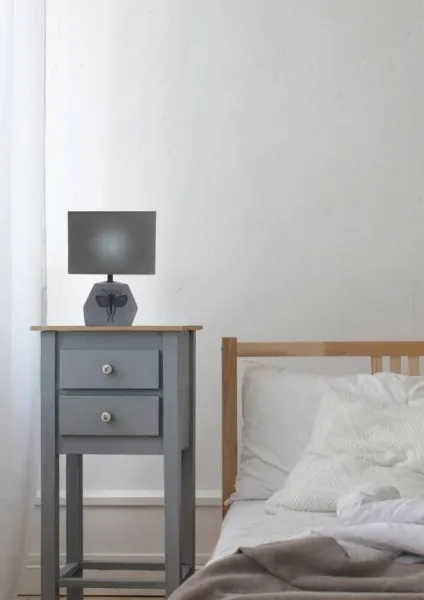 Stolová lampa sivá 1xE14 27cm Animi
