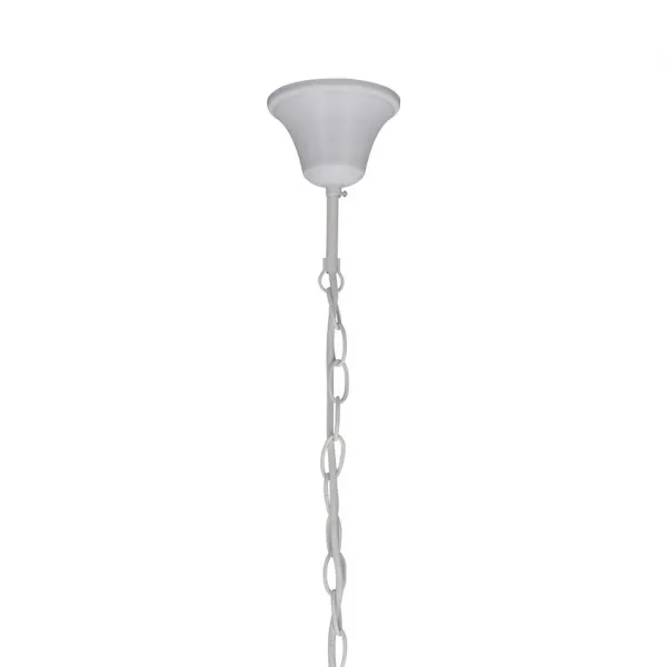 Biely luster závesná lampa 5xE14 Batley Ledea