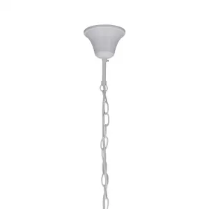 Biely luster závesná lampa 5xE14 Batley Ledea