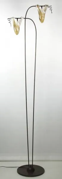 Dvojitá stojaca lampa Patina 2 Magma