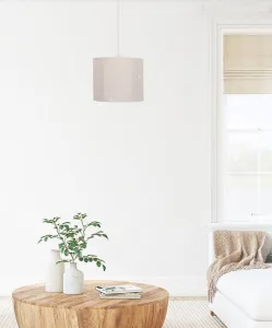 Béžová závesná lampa 25 cm na farmárskom lane