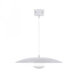 Závesná lampa biela LED 48cm Lund Ledea
