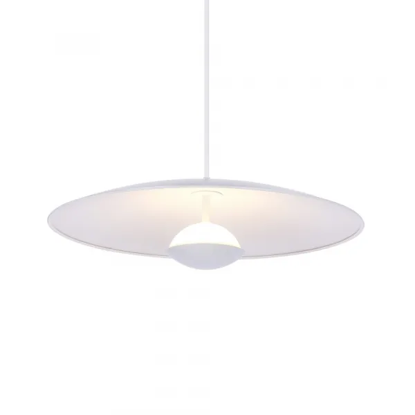 Závesná lampa biela LED 48cm Lund Ledea