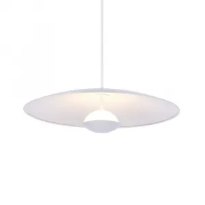 Závesná lampa biela LED 48cm Lund Ledea