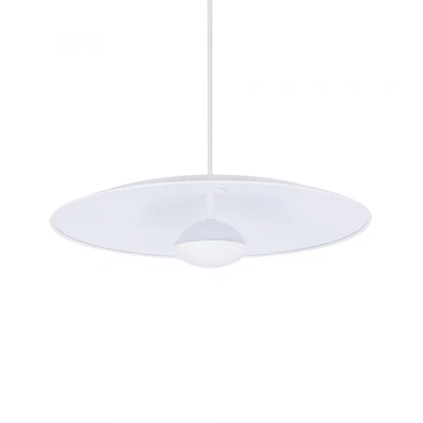 Závesná lampa biela LED 48cm Lund Ledea