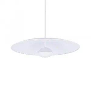 Závesná lampa biela LED 48cm Lund Ledea