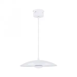 Závesná lampa biela LED 34cm Lund Ledea
