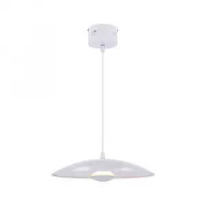Závesná lampa biela LED 34cm Lund Ledea