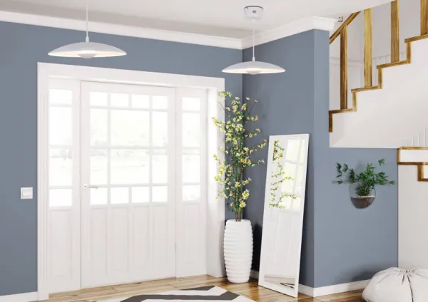 Závesná lampa biela LED 34cm Lund Ledea
