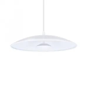 Závesná lampa biela LED 34cm Lund Ledea