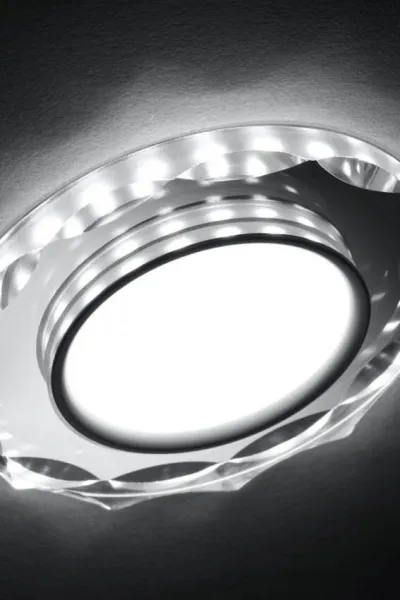 Stropné bodové svietidlo Ssp-25 Ch/Tr+Wh 8W Led 230V prstencové LED biele - POSLEDNÉ KUSY