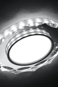 Stropné bodové svietidlo Ssp-25 Ch/Tr+Wh 8W Led 230V prstencové LED biele - POSLEDNÉ KUSY