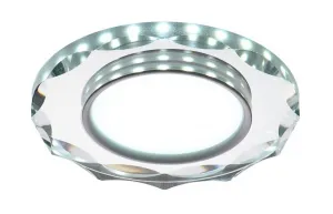 Stropné bodové svietidlo Ssp-25 Ch/Tr+Wh 8W Led 230V prstencové LED biele - POSLEDNÉ KUSY