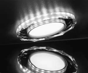Stropné bodové svietidlo Ssp-25 Ch/Tr+Wh 8W Led 230V prstencové LED biele - POSLEDNÉ KUSY