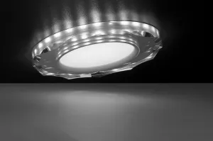 Stropné bodové svietidlo Ssp-25 Ch/Tr+Wh 8W Led 230V prstencové LED biele - POSLEDNÉ KUSY