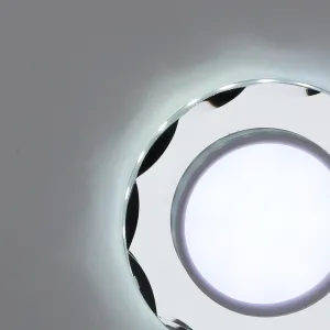 Stropné bodové svietidlo Ssp-25 Ch/Tr+Wh 8W Led 230V prstencové LED biele - POSLEDNÉ KUSY