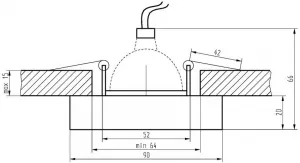 Stropné svietidlo MR-16