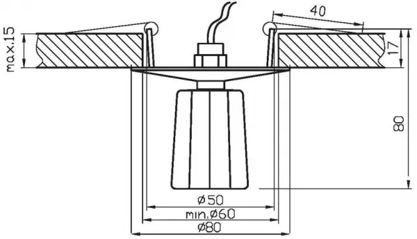 Stropné svietidlo polygonálne krištáľové chróm G4 20W SK-25