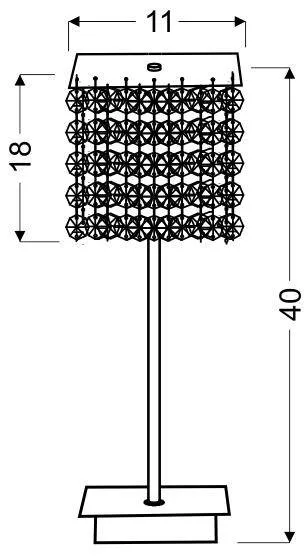 Klasická červená stolová lampa na štúdium