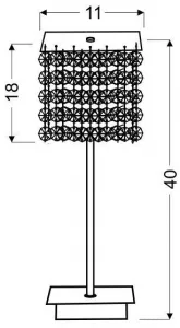 Klasická červená stolová lampa na štúdium