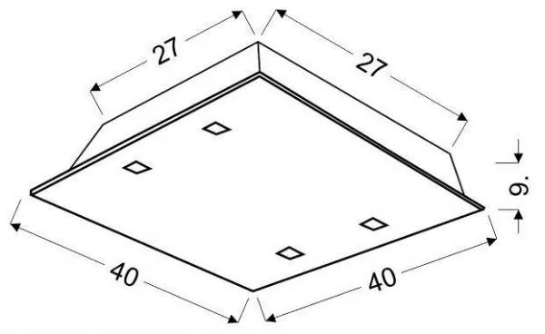 Stropná lampa Arty E27 kryštály