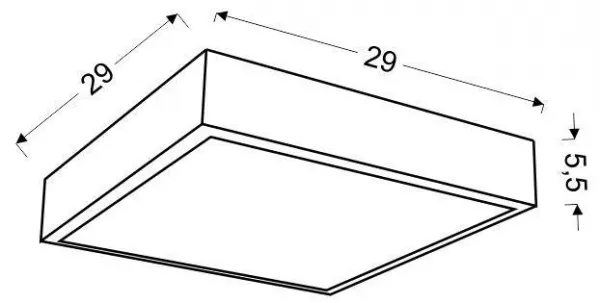 Stropné svietidlo Lux Plafon 16W LED 4000K Biele Veľké Ring