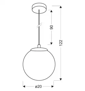 Stropná závesná lampa 1xE27 ružová/zlatá GAZE