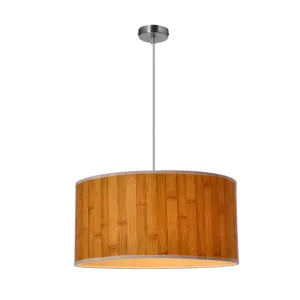 Stropná lampa závesná 1xE27 borovicové DREVO