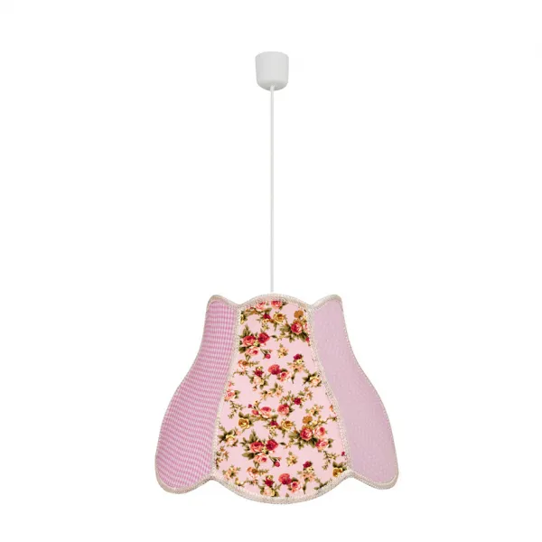 Závesná stropná lampa Zuza e27 ružová