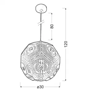 Závesná stropná lampa 1X40W E27 biela EUPHORIA