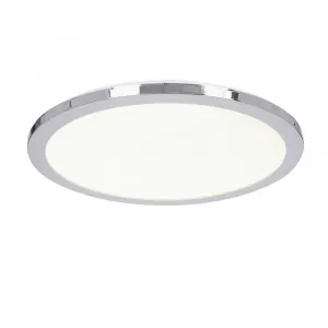 Kúpeľňová stropná lampa PIXEL minimalistická - strieborný chróm 40 cm - okrúhle LED stropné svietidlo so stmievaním 3000K 24W IP44