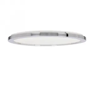 Kúpeľňová stropná lampa PIXEL minimalistická - strieborný chróm 40 cm - okrúhle LED stropné svietidlo so stmievaním 3000K 24W IP44