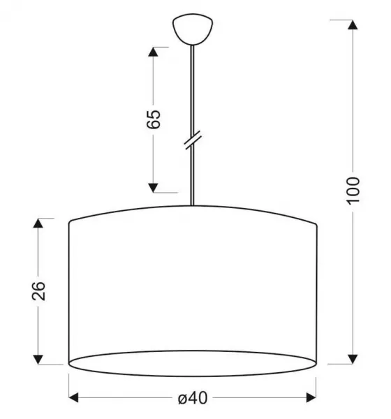 Stropná závesná lampa 3xE14 čierna SIMONA