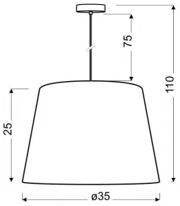 Stropná lampa Americana e27