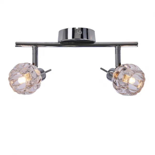 Nástenná svietiaca páska 2X40W G9 chróm BOMBOLA