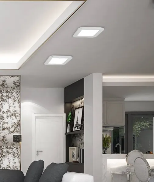 Minimalistické stropné svietidlo do kúpeľne NEXIT – saténovo strieborné 30 cm – stmievateľné stropné svietidlo LED 3000K 18W IP44
