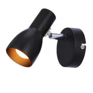 Nástenná lampa 1X40W E14 matná čierna PICARDO