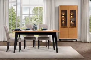 Szynaka Jedálenský rozkladací stôl Lazure 40 160/240 cm dub Rustikal/čierny