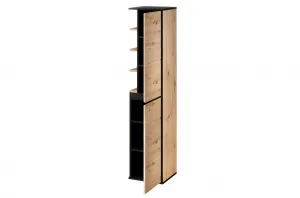 Szynaka Vysoká kúpeľňová skrinka Mossa 69 35 cm pravá dub Artisan/čierna
