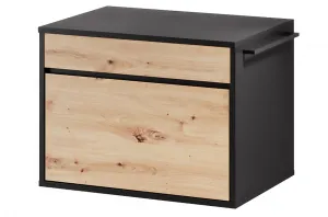 Szynaka Závesná skrinka pod umývadlo Mossa 56 60 cm dub Artisan/čierna