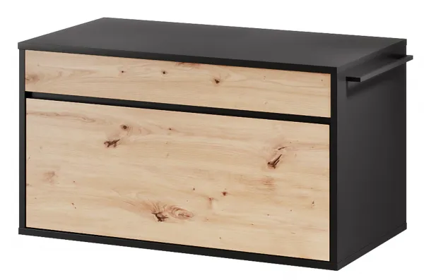 Szynaka Závesná skrinka pod umývadlo Mossa 58 80 cm dub Artisan/čierna