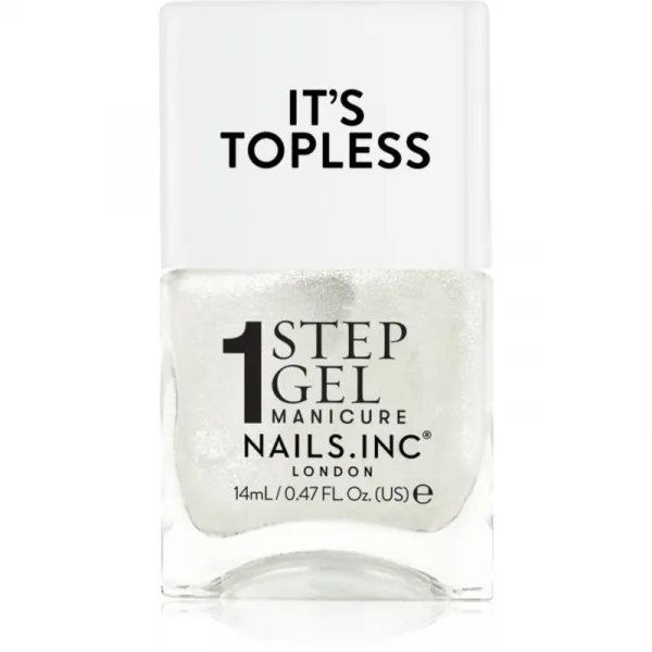 Nails Inc. It’s Topless gélový lak na nechty pre dlhotrvajúci efekt odtieň Sydney 14 ml