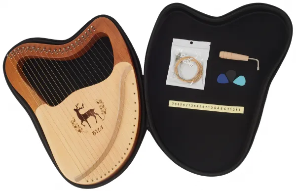 Byla Lyre Harp 21 Strings Coffee