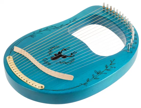 Cega Lyre Harp 16 Strings Blue