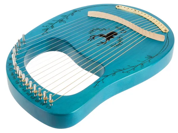Cega Lyre Harp 16 Strings Blue