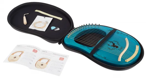 Cega Lyre Harp 16 Strings Blue